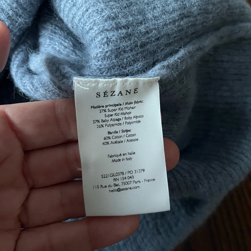 Gaspard Cardigan - Sezane - Vintage Blue - Picture 8 of 12